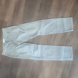 Caslon khaki distressed boyfriend jean. Sz 25